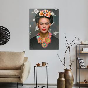 Canvas print Flowered Frida III Framed canvas View 1 2