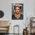 Πίνακας σε καμβά Flowered Frida III