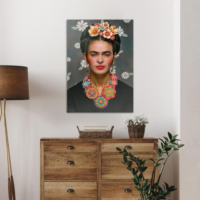 Canvas print Flowered Frida III
