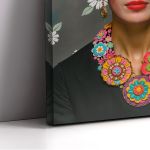 Πίνακας σε καμβά Flowered Frida III