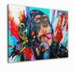 Πίνακας σε καμβά Teasing monkey painting