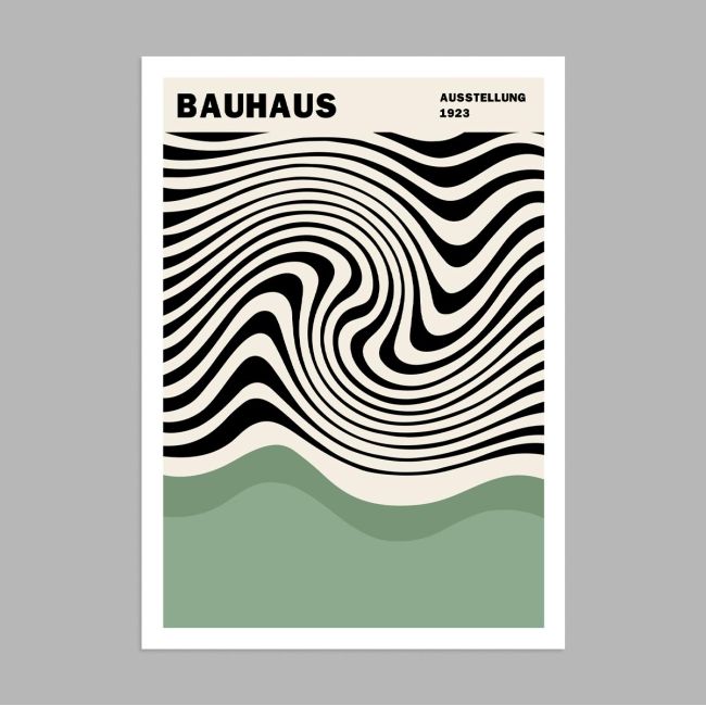Αφίσα Έκθεσης Bauhaus, Ausstellung 1923, αφίσα, κάδρο
