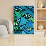 Πίνακας σε καμβά Abstract eyes II