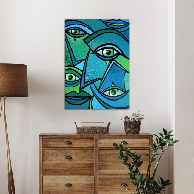 Πίνακας σε καμβά Abstract eyes II