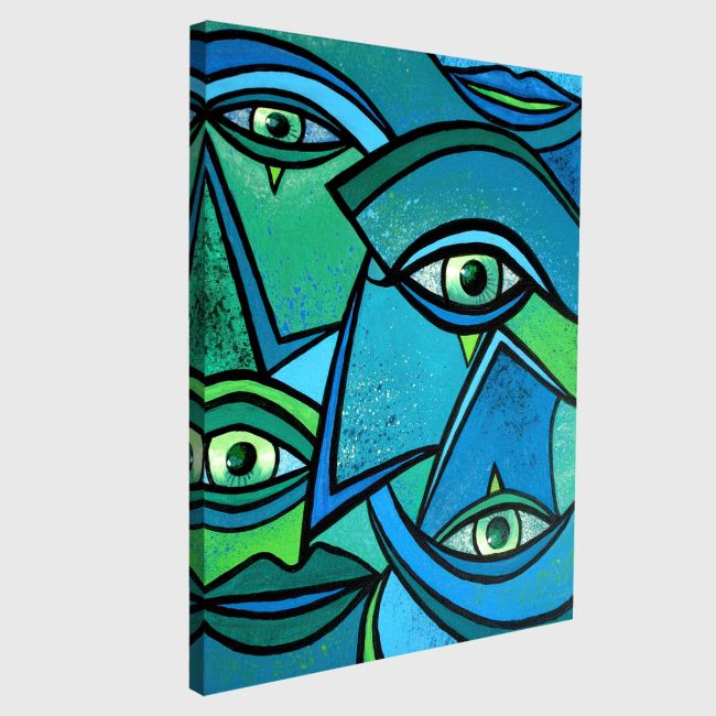 Canvas print Abstract eyes II