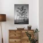 Canvas print Thessaloniki, Umbrellas of Thessaloniki, black and white