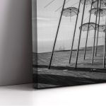Canvas print Thessaloniki, Umbrellas of Thessaloniki, black and white