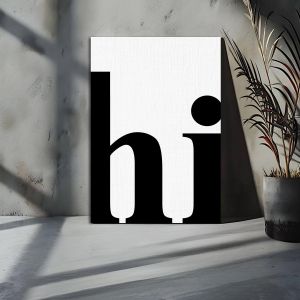 Canvas print Hi