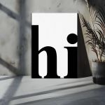 Πίνακας σε καμβά Hi