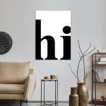Canvas print Hi