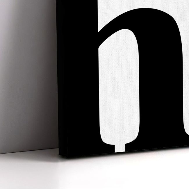 Canvas print Hi