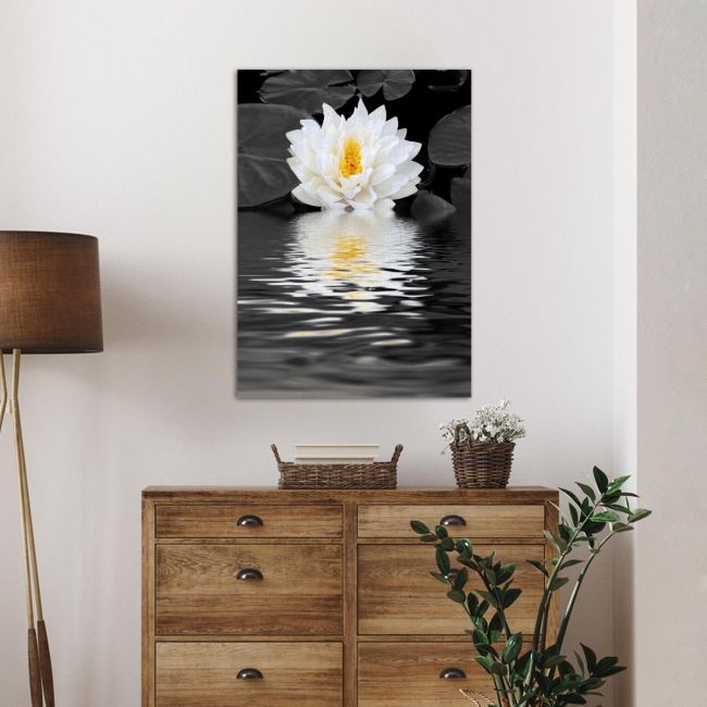 Πίνακας σε καμβά Κρίνος, White lily beauty
