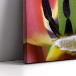 Canvas print Red tulip heart