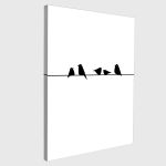 Πίνακας σε καμβά Birds on wire