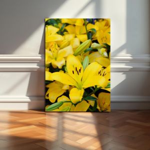 Canvas print Yellow lilies