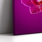 Canvas print Mini orchid on pink background