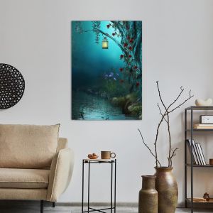 Canvas print Mystery river, vertical 2