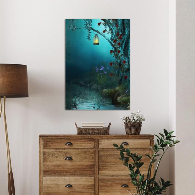 Canvas print Mystery river, vertical