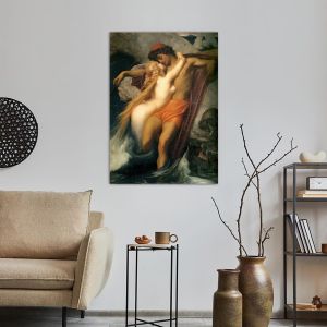 Canvas print The fisherman and the syren, Leighton Frederic 2