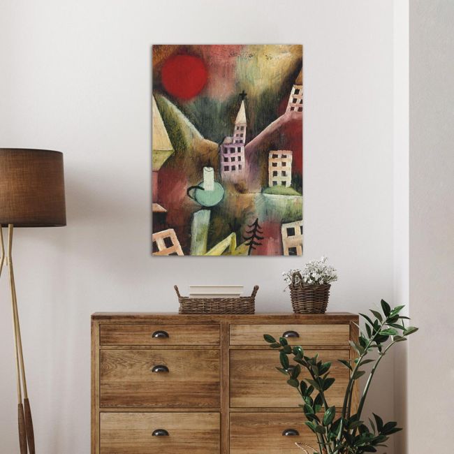 Canvas print Destroyed village, Klee P.