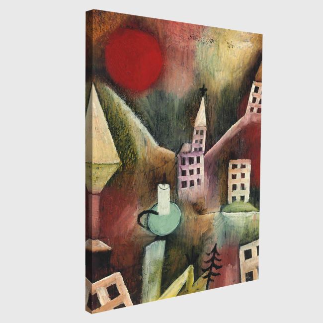 Canvas print Destroyed village, Klee P.