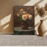 Canvas print Vase with roses, Iakovidis