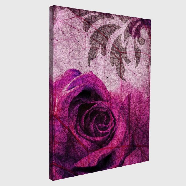 Canvas print Rose. Purple rose