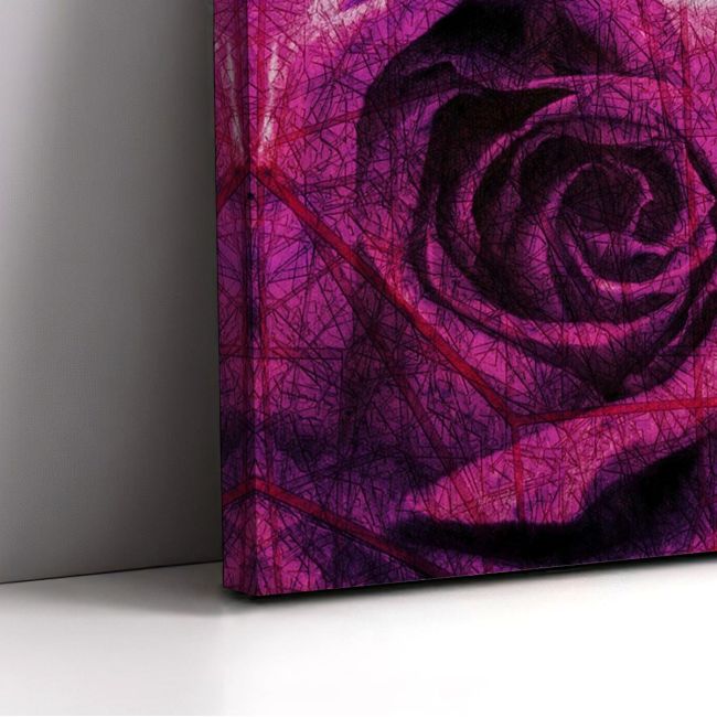 Πίνακας σε καμβά Τριαντάφυλλο. Purple rose