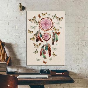 Πίνακας σε καμβά Ονειροπαγίδα, Dream catcher watercolors