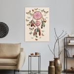 Canvas print , Dream catcher watercolors