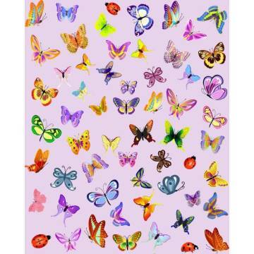 Αυτοκόλλητα τοίχου παιδικά Πεταλούδες Συλλογή 