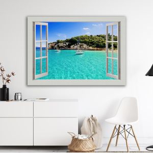 Canvas print, Paxoi trough the window