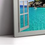 Canvas print, Paxoi trough the window