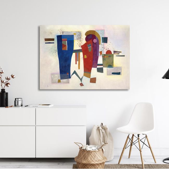 Πίνακας ζωγραφικής Accompanied contrast, Kandinsky W.