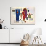 Πίνακας ζωγραφικής Accompanied contrast, Kandinsky W.
