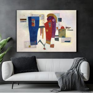 Πίνακας ζωγραφικής Accompanied contrast, Kandinsky W.