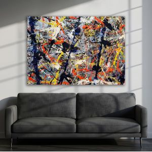 Πίνακας σε καμβά αφηρημένος, Abstract colors painting