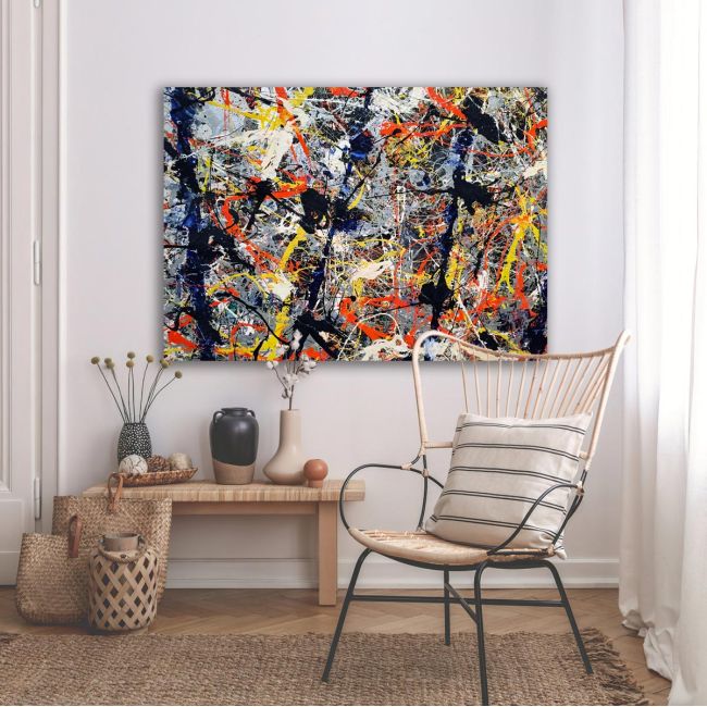 Πίνακας σε καμβά αφηρημένος, Abstract colors painting