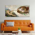 Canvas print The creation of Adam, Michelangelo