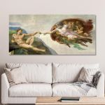 Πίνακας ζωγραφικής The creation of Adam, Michelangelo