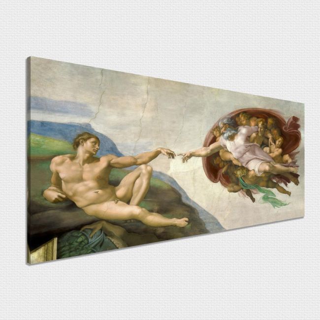 Πίνακας ζωγραφικής The creation of Adam, Michelangelo