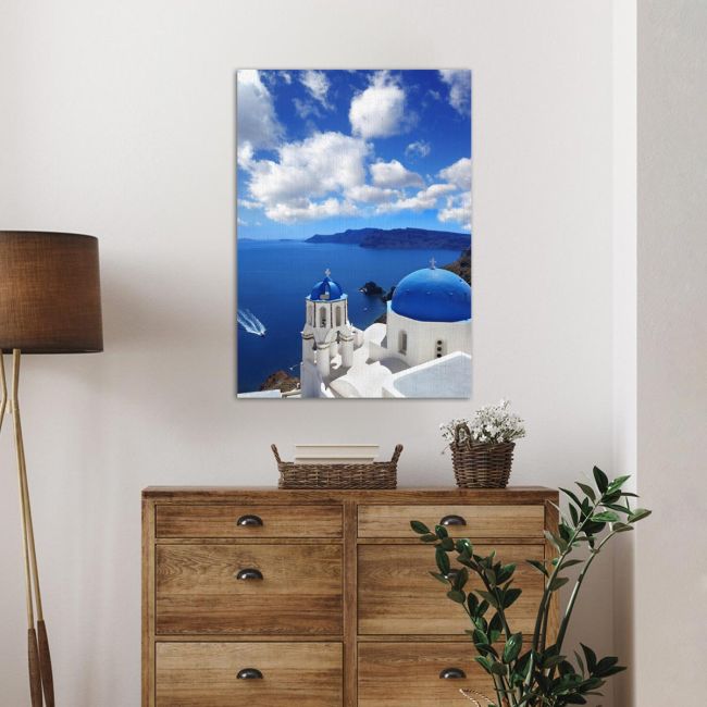 Canvas print Church at Oia