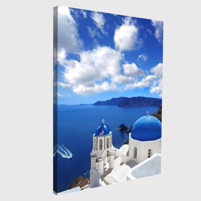 Canvas print Church at Oia