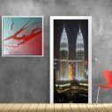 Door sticker Kuala lumpur towers