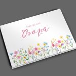 Wishes book Spring flowers minimal pinks 27.5x20.5 ▭, room application