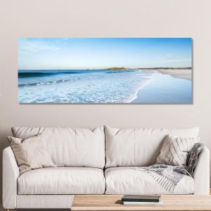 Πίνακας σε καμβά Blue beach I, πανοραμικός 2