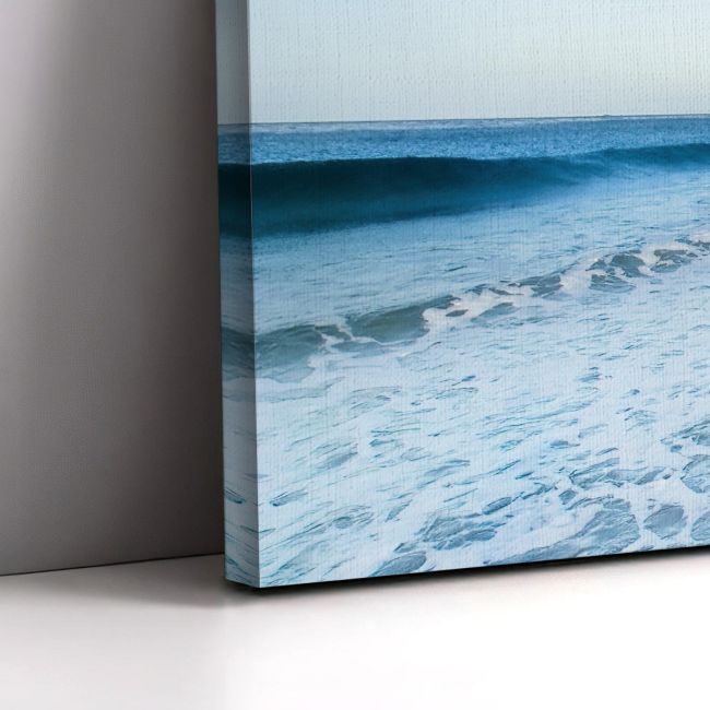 Πίνακας σε καμβά Blue beach I, πανοραμικός