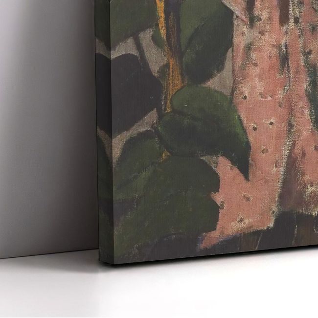 Canvas print Gypsies with sunflowers, reart (original by O. Mueller).