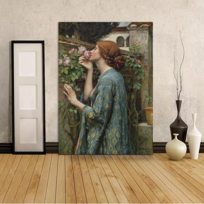 Canvas print The soul of the rose, Waterhouse J. W.