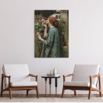 Canvas print The soul of the rose, Waterhouse J. W.